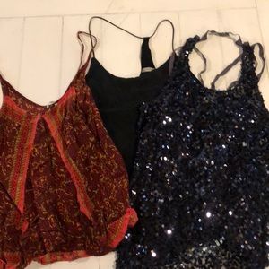 Lot of 3 Free People tanks
